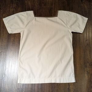 1960s S Canadian Military Sailors Top with Grey Collar - SEE SIZE NOTE